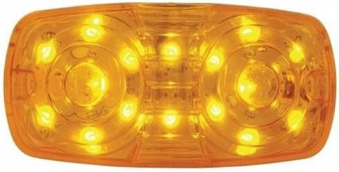 United Pacific 38225 - Clearance/Marker Light - Amber Led/Amber Lens, Rectangle Design, 16 Led, 2 Wires in Saudi Arabia