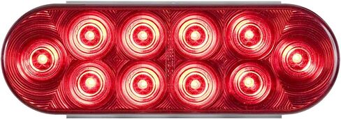 Optronics STL72R1224BP Red 6" Oval Sealed LED Stop/Turn/Tail Light 12/24Volt in Saudi Arabia