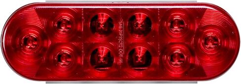 Optronics STL72R1224BP Red 6" Oval Sealed LED Stop/Turn/Tail Light 12/24Volt in Saudi Arabia