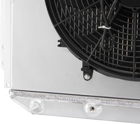 4 Rows Radiator&Shroud Fan For 1953-1956 Ford F100 F150 F250 F350 Pickup Truck Chevy V8 1954 1955, Base Standard Cab Pickup 3.9L 4.2L 4.4L Full Aluminum Radiator for Ford 53 54 55 56 in Saudi Arabia