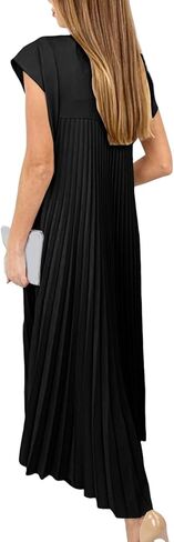 Women's Plus Size Casual Summer Dress Sleeveless Sundress A-Line Tank Mini Knee Length Empire Waist with Pockets in Saudi Arabia