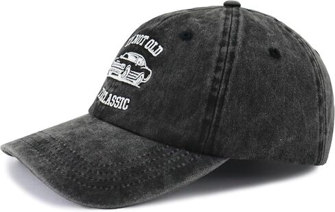 Classic Car Dad Hat, Men Gag Baseball Cap with I'm Not Old I'm Classic Embroidery, Birthday Retirement Gift for Grandpa in Saudi Arabia