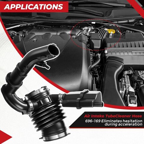 696-169 Engine Air Intake Hose, Fit for Nissan Maxima 3.5L-V6 2009-2015 Replaces# 696-169 165769N00C in Saudi Arabia