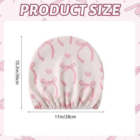 Chumia 2 Pcs Pink Headrest Cover for Cars, Printed Cute Bow Seat Head Rest Cover, Breathable Car Accessories, Elastic Washable Headrest Protector Fit to Suvs, Trucks, Vehicles, and Autos in Saudi Arabia