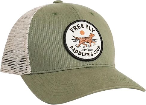 Free Fly Youth Paddler’s Club Trucker Hat - 6-Panel Design with Medium Crown, Mesh Back, Adjustable Snapback for Outdoor Wear in Saudi Arabia