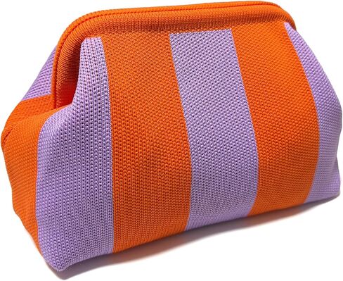 Clutch Purses for Women Summer Woven Beach Bags Purse with Strip Dumpling Ruched Cloud Purse Knit Evening Handbags in Saudi Arabia