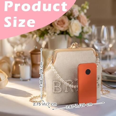 العروس لؤلؤة مخلب محفظة الزفاف أنيقة الزفاف حقيبة يد مساء مع انفصال سلسلة حزام مطرز إلكتروني تصميم هدايا الزفاف دش رسمية لحفل زفاف العروس حفلة خطوبة عشاء in Kuwait