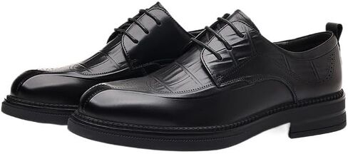 Men's Dress Business Shoes Lace-up Rubber Shoes Low-top Pointed Comfortable Non-Slip Breathable Casual Shoes for Men in Kuwait