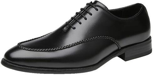 Men's Breathable Pointed Toe Wing Pointed Brock Oxford Shoes Vintage British Office Shoes Gentleman Derby Shoes Black Brown in Kuwait