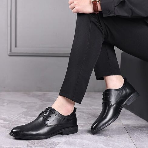 Classic Men's Oxford Shoes Business Casual Shoes Formal Shoes Lace-Up Pointed Toe Breathable Lining Soft Flexible Upper Material Daily Wear in Kuwait