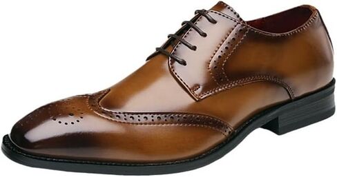Men's Japanese British Carved Design Formal Business Block Oxford Single Shoes Suitable for Wedding Banquet in Kuwait