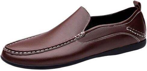 Men's Slip-on Business Shoes Flat Casual Shoes Low-Heeled Breathable wear-Resistant Round-Toe Oxford Shoes for Men in Kuwait