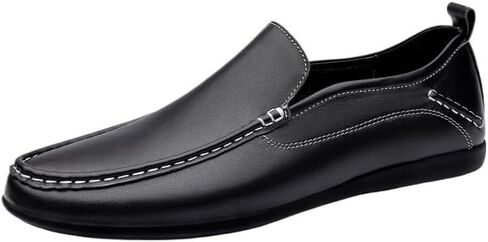 Men's Slip-on Business Shoes Flat Casual Shoes Low-Heeled Breathable wear-Resistant Round-Toe Oxford Shoes for Men in Saudi Arabia