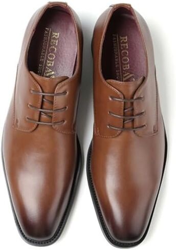 Men's Business Casual Formal Gentleman Lace-up Colored Leather Shoes Professional Wear Pointed Toe Low-top Shoes Suitable for Office in Kuwait