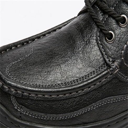 Men's Casual Rubber Shoes Outdoor Work Shoes Flat-Bottomed Round-Toed Lace-up Non-Slip wear-Resistant Breathable Running Shoes for Men in Saudi Arabia