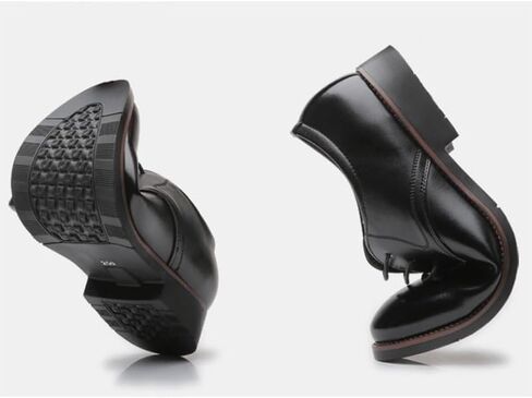 Men's Classic Business Lace-up Dress Shoes Low-top Round-Toe Oxford Shoes for Wedding Party Work Men Comfortable Versatile Shoes in Saudi Arabia