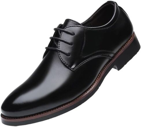 Men's Classic Business Lace-up Dress Shoes Low-top Round-Toe Oxford Shoes for Wedding Party Work Men Comfortable Versatile Shoes in Saudi Arabia