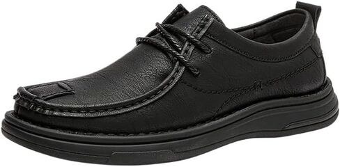 Men's Versatile Rubber Shoes Dress Oxford Shoes Low-top Lace-up Flat Bottom Comfortable Breathable wear-Resistant Work Shoes for Men in Saudi Arabia