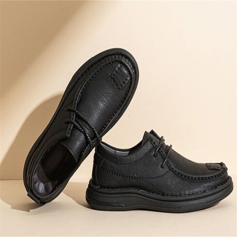 Men's Versatile Rubber Shoes Dress Oxford Shoes Low-top Lace-up Flat Bottom Comfortable Breathable wear-Resistant Work Shoes for Men in Saudi Arabia