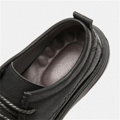 Men's Versatile Rubber Shoes Dress Oxford Shoes Low-top Lace-up Flat Bottom Comfortable Breathable wear-Resistant Work Shoes for Men in Saudi Arabia