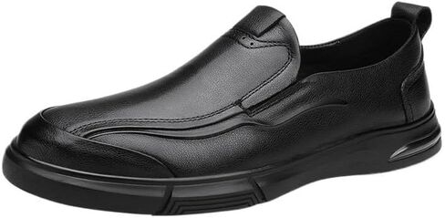 Men's Slip-on Loafers Shoes Business Dress Shoes Flat Bottom Non-Slip wear-Resistant Comfortable Breathable Wedding Shoes for Men in Saudi Arabia