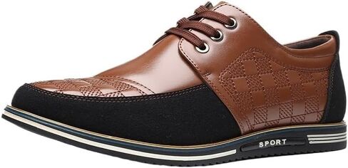 Men's Leather Shoes Casual Shoes Commuting Business Shoes Patchwork in Kuwait