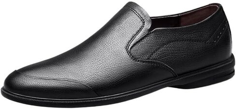Men's Slip-on Casual Shoes Increase Height Round-Toed Shoes wear-Resistant Comfortable Breathable Dress Shoes for Men in Saudi Arabia