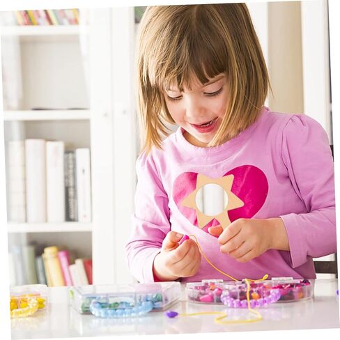 HOMSFOU 12Pcs DIY Wooden Handheld Mirrors for Kids Unfinished Craft Mirrors for Painting Blank Wooden Makeup for Classroom Activities and Creative Projects in Saudi Arabia