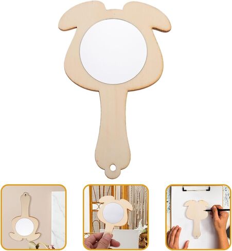 VICASKY 10Pcs Unfinished Small Mirrors for DIY Craft Projects for Home Decoration and Family Activities Mirror Accessories for Creative Play and Learning in Saudi Arabia