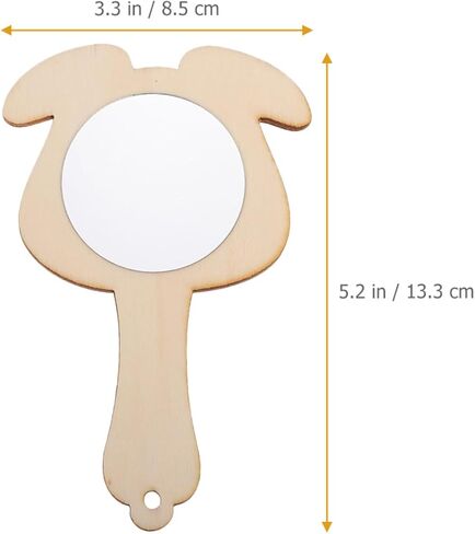 VICASKY 10Pcs Unfinished Small Mirrors for DIY Craft Projects for Home Decoration and Family Activities Mirror Accessories for Creative Play and Learning in Saudi Arabia