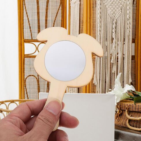 VICASKY 10Pcs Unfinished Small Mirrors for DIY Craft Projects for Home Decoration and Family Activities Mirror Accessories for Creative Play and Learning in Saudi Arabia