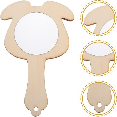 VICASKY 10Pcs Unfinished Small Mirrors for DIY Craft Projects for Home Decoration and Family Activities Mirror Accessories for Creative Play and Learning in Saudi Arabia