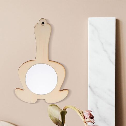 VICASKY 10Pcs Unfinished Small Mirrors for DIY Craft Projects for Home Decoration and Family Activities Mirror Accessories for Creative Play and Learning in Saudi Arabia