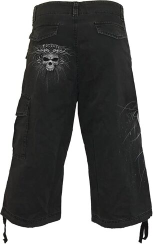 Spiral - Death Forever - Vintage Cargo Shorts 3/4 Long Black in Saudi Arabia