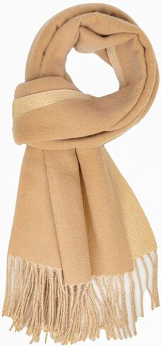 Winter-Scarf-Wrap Womens Soft Warm-Oversized Cold-Weather-Scarves Plush-Fleece-Shawl with Tassels(78''x26'') in Saudi Arabia