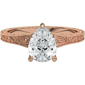 1-5 قيراط مويسانيتي خاتم الخطوبة عديم اللون VVS1 10K 14K 18K الصلبة الذهب و 925 فضة سوليتير آرت ديكو مويسانيتي الدائري هدية عيد الميلاد للنساء in Kuwait