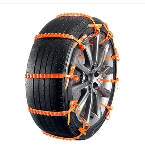 10 Pcs Non-Skid Snow Tire Chains for Honda HR-V 1999–2025 2020 2021 2022 2023 2024 2026, Non-Slip Winter Wheels Zip Tie, Emergency Tire Traction Chain for Pickup Truck Off-road SUV Car in Kuwait