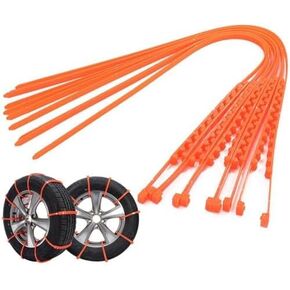 سلاسل ثلج السيارة لكاديلاك CT4-V Blackwing 2022 2023 2024 2025، سلاسل إطارات ذات قبضة قوية وقابلة للتعديل مع سلاسل ثلج مسننة غير قابلة للانزلاق وقابلة لإعادة الاستخدام، 50 قطعة in Kuwait