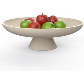 Handmade Concrete Decorative Bowl – Solid Modern Fruit & Key Bowl for Kitchen Counter, Entryway Table & Coffee Table Centerpiece with Non-Slip Cork Base, Black Home Decor in Kuwait
