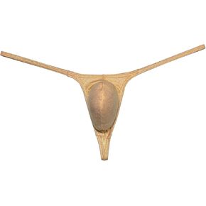 ملابس داخلية رجالية لامعة معدنية على شكل حرف g ملابس داخلية بكيني للرجال ملابس داخلية تانغاس ملابس سباحة ناعمة وقابلة للتمدد على شكل حرف T من الخلف in Kuwait