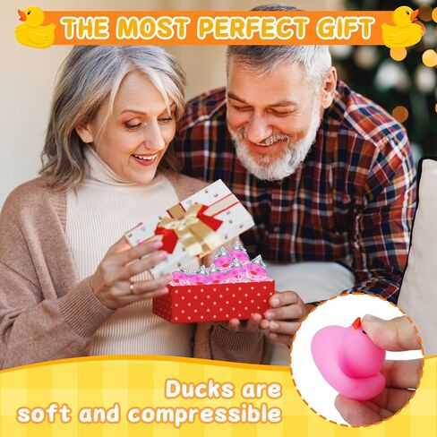 Pink Rubber Duck with Crown, Heart Glasses, Skirt & Pearl Necklace - Squeaky Car Dashboard Decor for Jeep, Fun Duck Accessories, DIY for Car Lovers in Kuwait