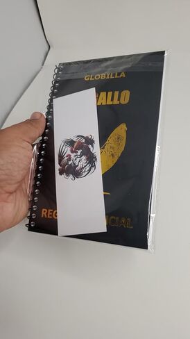 كتاب سجل تربية الديك والدواجن El Gallo، غلاف حلزوني، ثنائي اللغة الإنجليزية/الإسبانية، شريط الساق وسجل إصبع القدم، ورق ثقيل، غلاف صلب، إشارة مرجعية، كتابة ذهبية in Saudi Arabia