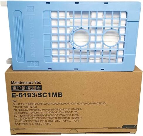 صندوق صيانة C13T619300 T6193 SC1MB متوافق مع مستلزمات الطابعة T3000 T3070 T7070 T3200 T5200 T7200 T3270 T5270 T7270 P10000 P20000 لرقم القطعة C13T619300 in Saudi Arabia