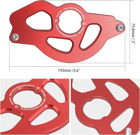 NICECNC الترابية دراجة غطاء ضرس سلسلة الحرس الألومنيوم متوافق مع هوندا XR650R 2000 2001 2002 2003 2004 2005 2006 2007 in Saudi Arabia