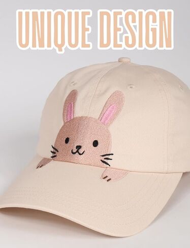InnoBeta Bunny Gifts for Women, Bunny Cap Embroidered Adjustable Hat Gifts Accessory for Easter Birthday & Christmas in Saudi Arabia
