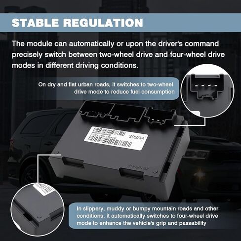 Transfer Case Control Module Compatible with 2019 2020 Jeep Grand Cherokee Dodge Durango 3.6L with 8 Speed Automatic Transmission Replace for 68423302AA P68423302AA in Saudi Arabia