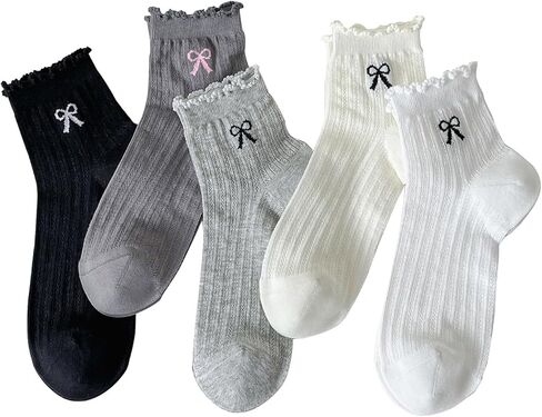 جوارب Yomutiur النسائية بدون خياطة - مضادة للوبر، خفيفة الوزن، 5 أزواج in Kuwait