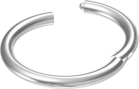 ‌Titanium 22g/20g/18g/16g/14g Nose Ring Hoop for Men and Women,Hinged Clicker Semaless Piercing for Septum Cartilage Helix Ear Lobe Body Jewelry in Saudi Arabia