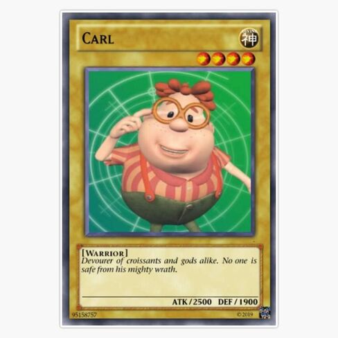 Carl Wheezer, Devourer of Croissants Sticker Vinyl Bumper Sticker Decal Waterproof 5" in Saudi Arabia
