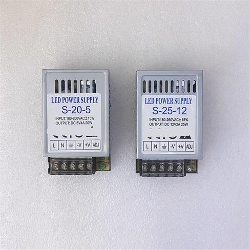 1 قطعة التيار المتناوب إلى تيار مستمر LED سائق سليم 20 واط 5 فولت 4A رقيقة جدا إخراج واحد تحويل التيار الكهربائي للمحول 12 فولت 2A 25 واط (12 فولت 2A 25 واط) in Kuwait